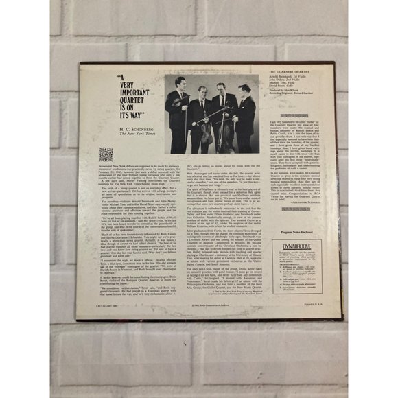 Classical Vinyl The Guarneri Quartet Performing Dvorak and Smetana String Quarte - Picture 9 of 9